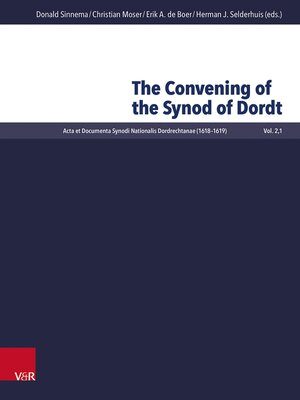 cover image of The Convening of the Synod of Dordt